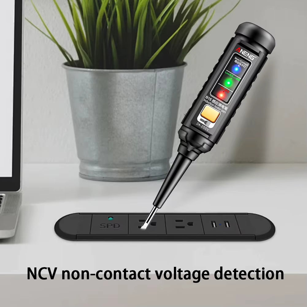 24-250V Electrician Screwdriver Highlight Color Light Pocket Tester Pen Wire Breakpoint Finder Voltage Test Pen Electrical Tools